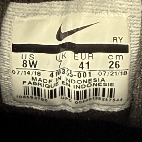 Nike AIR MONARCH 4E Mens Black 416355 001 Walking Shoes Men’s 8 WIDE EXCELLENT - Picture 9 of 9